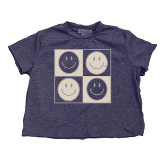 Tweenstyle Smile Art S/S Boxy Tee, Tweenstyle, Boxy Tee, cf-size-12, cf-size-6, cf-type-top, cf-vendor-tweenstyle, New York, Smile, Tweenstyle, Top - Basically Bows & Bowties