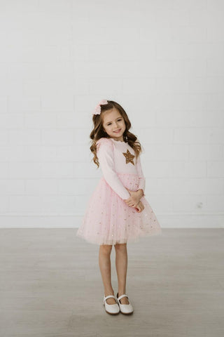 Petite Hailey Frill LS Tutu Dress - Pink, Petite Hailey, Birthday Girl, Birthday Girl Outfit, cf-size-10, cf-size-2, cf-size-3, cf-size-4, cf-size-5, cf-size-6, cf-size-8, cf-type-dresses, cf