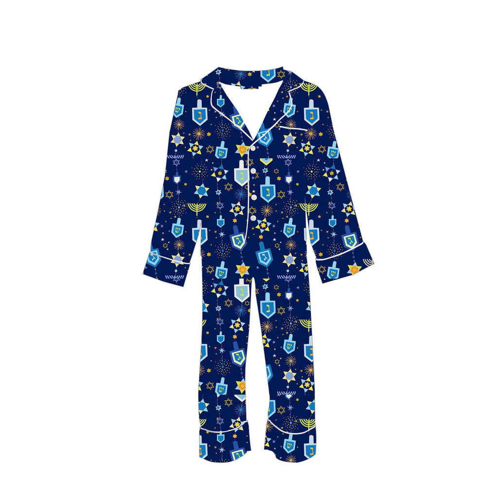 Tweenstyle Satin Loungewear Set Dreidel Basically Bows & Bowties