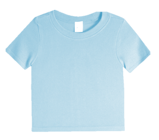 Suzette Kids Ribbed Seamless Shirt - Blue