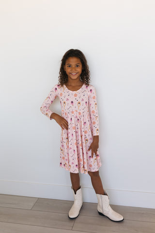 In My Jammers, In My Jammers Snuggleween Long Sleeve Twirl Dress - Basically Bows & Bowties