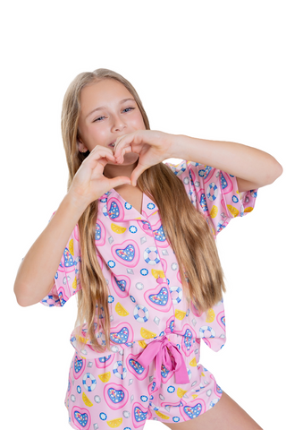 Sunshine Society Kids Pool Party Short Sleeve with Shorts Set