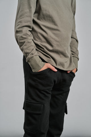 Little Bipsy Cargo Joggers - Black