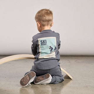 Little Bipsy Long Sleeve Ski Team Tee - Smoke