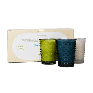 Simpatico 3pc Votive Hobnail Set - Cool