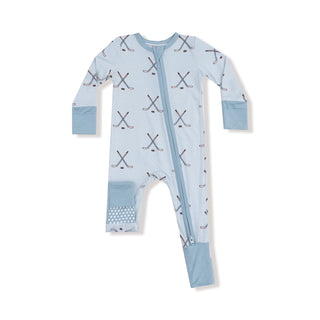 Angel Dear 2 Way Zipper Romper - Hockey Stone Blue