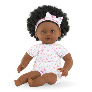 Corolle 12" Doll - Bébé Calin - Caroline
Doll with curly hair wearing a floral outfit on a white background