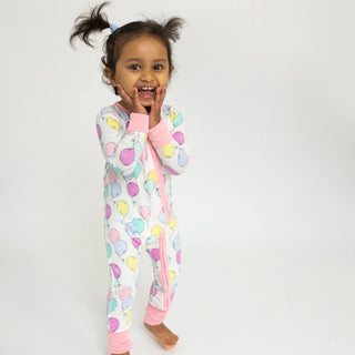 Angel Dear 2 Way Zipper Romper - Balloons