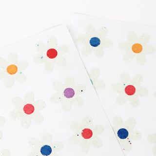 Meri Meri Glitter Daisy Stickers (x 8 sheets)