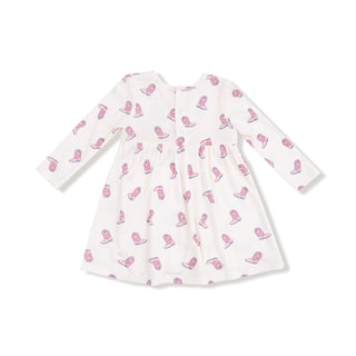 Angel Dear, Angel Dear Long Sleeve Simple Dress + Bloomer - Petite Cowgirl Boots - Basically Bows & Bowties