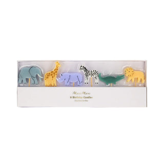 Meri Meri Jungle Animal Candles (Set of 6)
