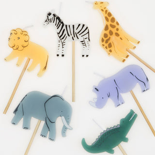 Meri Meri Jungle Animal Candles (Set of 6)