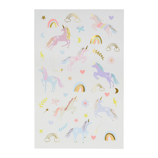 Meri Meri Unicorn Tattoo Sheets (x 2 sheets)