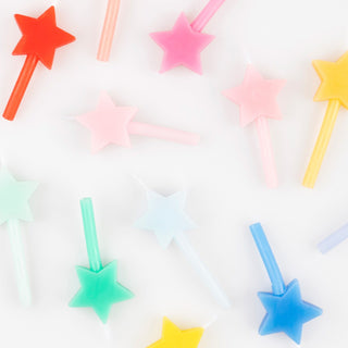 Meri Meri Rainbow Star Candles (Set of 12)