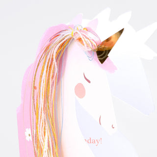 Meri Meri Unicorn Birthday Card