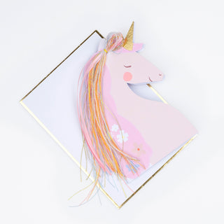 Meri Meri Unicorn Birthday Card
