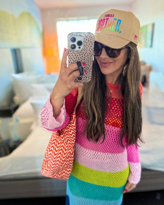 Strong As A Mother™ Canvas Ombre Hat - Khaki