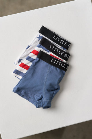 Little Bipsy Boxer Brief 3 Pack - USA Mix