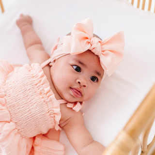Baby Bling Satin FAB Headband - Rosebud