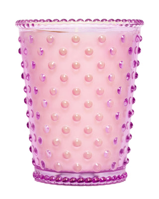 Simpatico, Simpatico 16oz Hobnail Candle - Rhubarb & Rose #43 - Basically Bows & Bowties