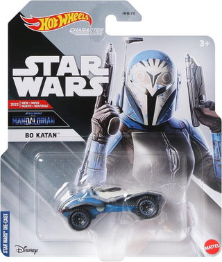Bo Katan Mattel Hot Wheels Blockbuster Star Wars Diecast Hot Wheels Star Wars Bo Katan action figure in packaging