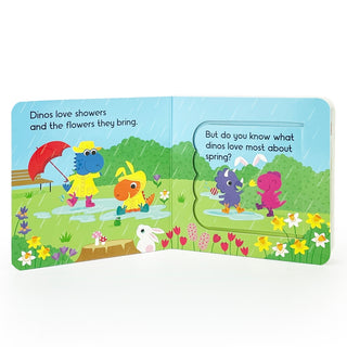 Dinos Love Jelly Beans Easter Lift-A-Flap Board Book