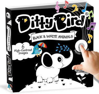 Ditty Bird Black & White Animal Sounds Board Book