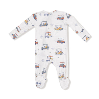 Angel Dear, Angel Dear Footie with Zipper - Zooming Golf Carts - Basically Bows & Bowties