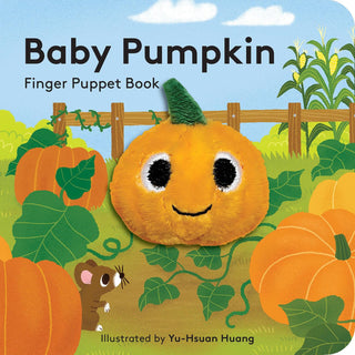Hachette Baby Pumpkin: Finger Puppet Book (Little Finger Puppet) Board Book
Book cover of 'Baby Pumpkin' finger puppet book with a pumpkin character and autumn scenery.