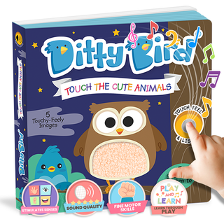 Ditty Bird Cute Animals Touch, Feel & Listen