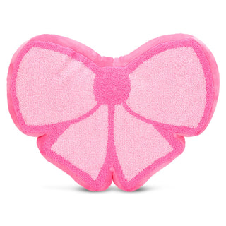 Iscream Bow Chenille Plush Pillow