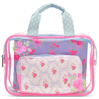 Iscream Ditsy Floral Cosmetic Bag Trio