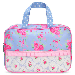 Iscream, Iscream Ditsy Large Cosmetic Bag - Basically Bows & Bowties