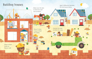 Wipe-Clean Construction Site Activities Book