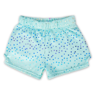Iscream, Iscream Blue Foil Stars Plush Shorts - Basically Bows & Bowties
