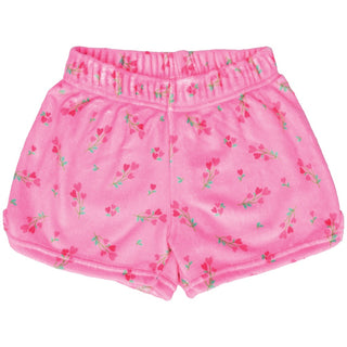 Iscream, Iscream Theme Sweet Pink Plush Shorts - Basically Bows & Bowties