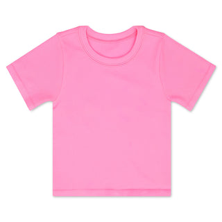 Iscream Ribbed Short Sleeve Shirt - Rose Pink t-shirt