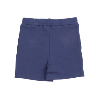 Angel Dear Button Down Polo & French Terry Shorts - Blue Gingham