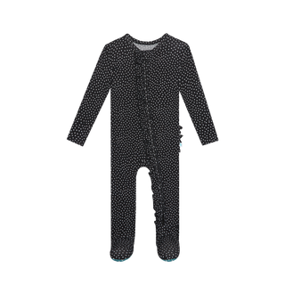 Posh Peanut Aggie Ruffled Zippered Footie