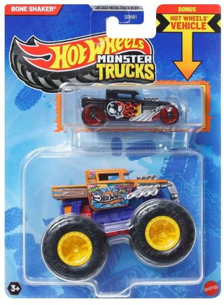 Mattel, Mattel Hot Wheels Monster Truck 1:64 with Crushable Car - Basically Bows & Bowties