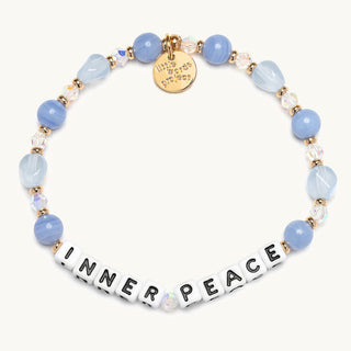 Little Words Project Bracelet - The Power of Little Words: Inner Peace
Bracelet with blue beads and 'INNER PEACE' charm on a white background
