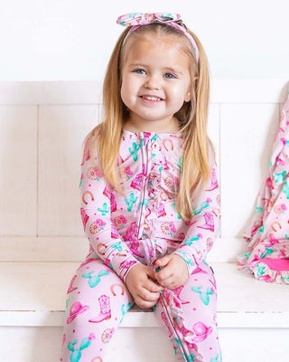 Lev Baby Adeline Ruffled Poppy Convertible Zipper Romper