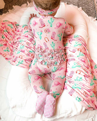 Lev Baby Adeline Ruffled Zippered Footie