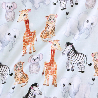 Posh Peanut Zoo Babies Footie Zippered One Piece