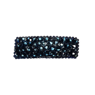 Bari Lynn All Over Swarovski Crystal Snap Clip - Red
Black beaded hair clip on a white background