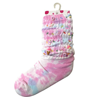 Bari Lynn Charmed Socks - Tie Dye Sprinkle
Set of baby socks with colorful designs on a white background