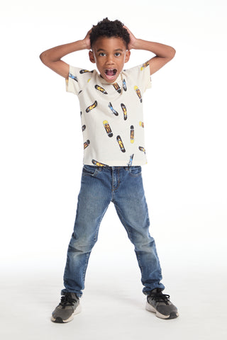 Chaser Skateboard Flames Boys Tee