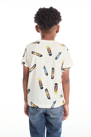 Chaser Skateboard Flames Boys Tee