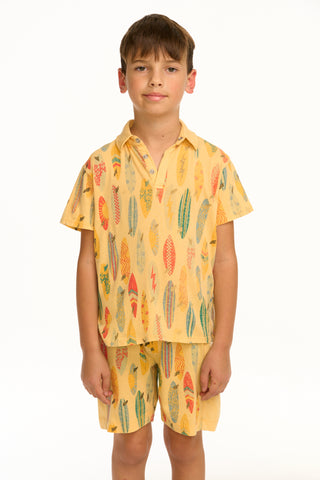 Chaser Surfboards Button Up Tee, Chaser, Button Up Tee, cf-size-6, cf-size-7, cf-size-8, cf-type-shirts-&-tops, cf-vendor-chaser, Chaser, Chaser Brand, Chaser Button Down Shirt, Chaser Kids,