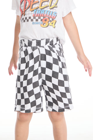 Chaser Wavy Check Boys Shorts